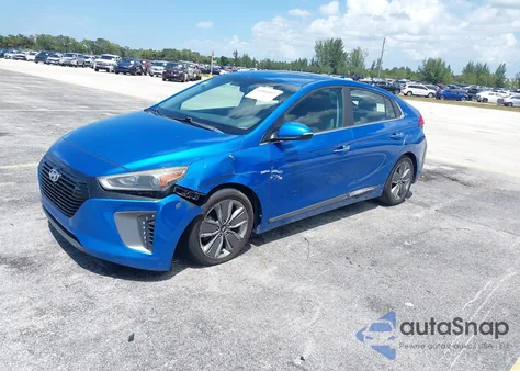 2017 Hyundai Ioniq Hybrid Limited z USA, uszkodzony, nr VIN KMHC85LC5HU027669